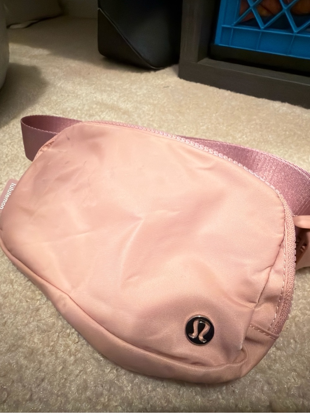 lululemon Blush Pink Crossbody Waist Bag